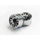 SQUARE Alu Mini-Z Wheel off set 1.5 Silver Wide WAS-115