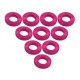 Aluminium M3 Flat Washer 1.0mm (10 Pcs) Red 3RAC-WF310/RE