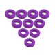 Aluminium M3 Flat Washer 1.5mm (10 Pcs) Purple 3RAC-WF315/PU