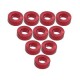 Aluminium M3 Flat Washer 2.0mm (10 Pcs) Red 3RAC-WF320/RE