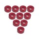 Aluminium M3 Flat Washer 2.5mm (10 Pcs) Red 3RAC-WF325/RE