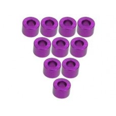 Aluminium M3 Flat Washer 4.0mm (10 Pcs) Purple 3RAC-WF340/PU