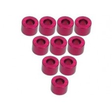 Aluminium M3 Flat Washer 4.0mm (10 Pcs) Red 3RAC-WF340/RE