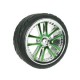 3 RACING TAMIYA M04L 1/10 5 Dual Spoke Rim & Tyre Set On Road WH