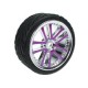 3 RACING TAMIYA M04L 1/10 5 Dual Spoke Rim & Tyre Set On Road WH