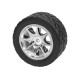 3 RACING TAMIYA M03 M04 1/10 8 Spoke Wheel & Tyre Set-Silver WH-