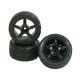 RC18R 5 Spoke Tyre Set WH-16/BL