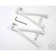 HOT RACING TRAXXAS REVO SILVER REAR LOWER ARM