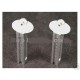 RAXXAS REVO SILVER ALUMINUM FRONT BODY MOUNT