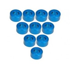 Aluminium M3 Flat Washer 3.0mm (10 Pcs) Light Blue 3RAC-WF330/LB