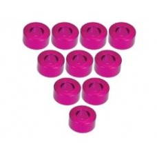 Aluminium M3 Flat Washer 3.0mm (10 Pcs) - Pink 3RAC-WF330/PK