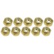 4mm Aluminum Lock Nuts (10 Pcs) - Gold 3RAC-N40/GO