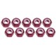 4mm Aluminum Lock Nuts (10 Pcs) - Red 3RAC-N40/RE
