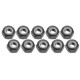 4mm Aluminum Lock Nuts (10 Pcs) - Titanium 3RAC-N40/TI