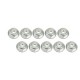 2mm Flanged Lock Nuts 10PCS 3RAC-NF20/SI