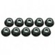 4mm Aluminum Flanged Lock Nuts (10 Pcs) 3RAC-NF40/BL