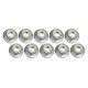 4mm Aluminum Flanged Lock Nuts (10 Pcs) 3RAC-NF40/SI