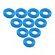 Aluminium M3 Flat Washer 1.0mm (10 Pcs) Light Blue 3RAC-WF310/LB