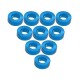 Aluminium M3 Flat Washer 2.0mm (10 Pcs) Light Blue 3RAC-WF320/LB