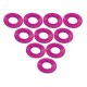 Aluminium M3 Flat Washer 0.5mm (10 Pcs) - Pink 3RAC-WF305/PK