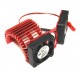 H377R RED ALUM 540 Motor Heat Sink With Double Fan