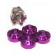 M4 PURPLE Aluminium Locknut for Drift Car With Adapter H574PU