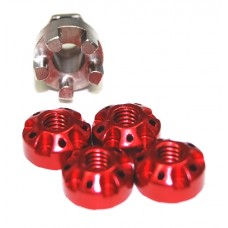M4 RED Aluminium Locknut for Drift Car With Adapter H574R