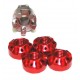 M4 RED Aluminium Locknut for Drift Car With Adapter H574R