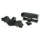 F103RM-12/BL Front and Rear Wing Set - High Downforce Black