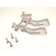 HOT RACING TRAXXAS JATO SILVER ALLOY WING MOUNT