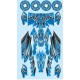 2WD Buggy Blue Sticker TC0826